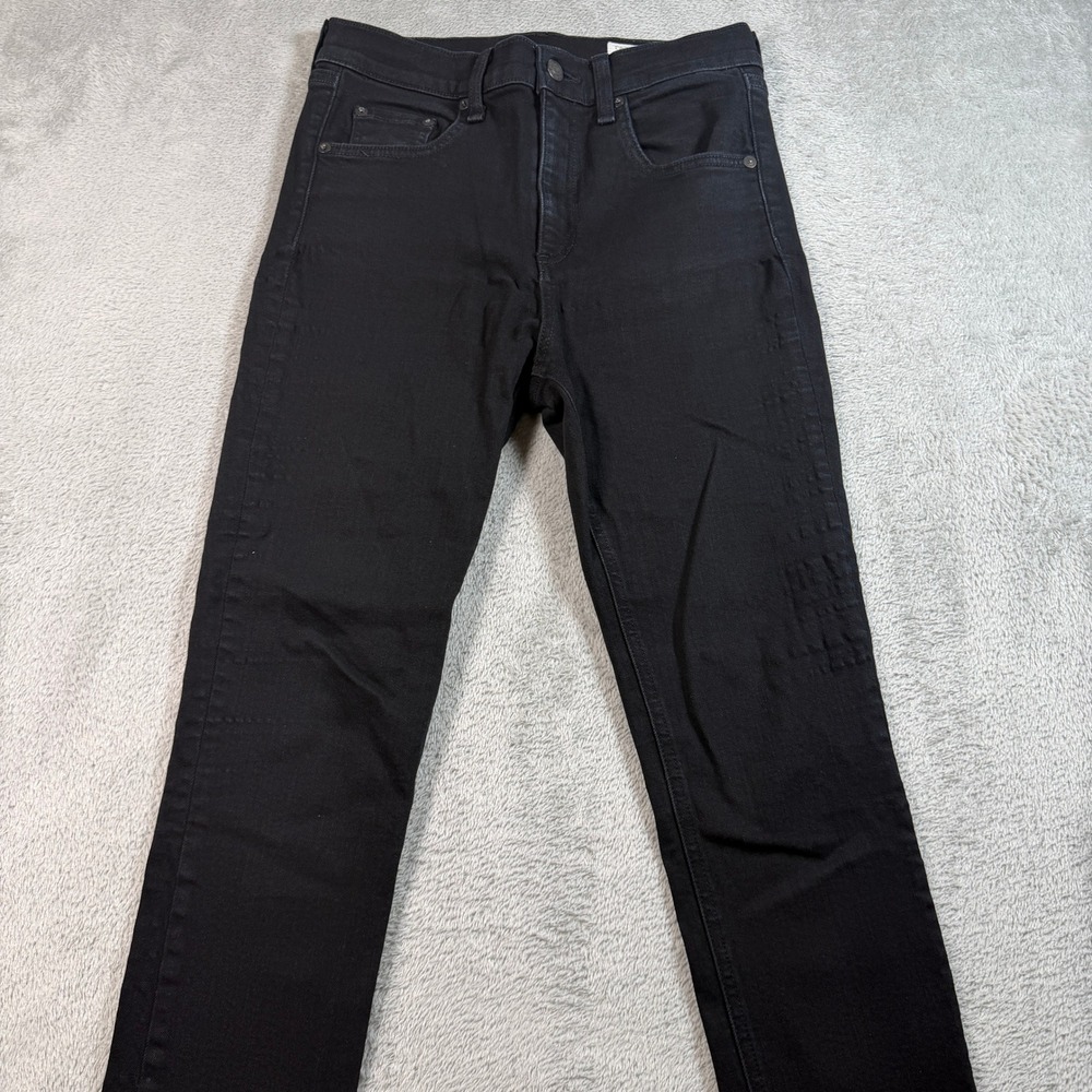 Rag & Bone Ten Inch Capri Jeans Women 27 Black Hampton High Rise Step Hem Skinny